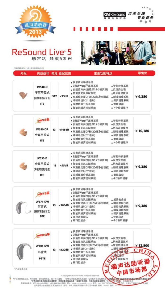 瑞声达臻韵5助听器